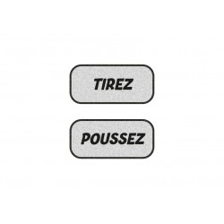 Stickers poussez Tirez