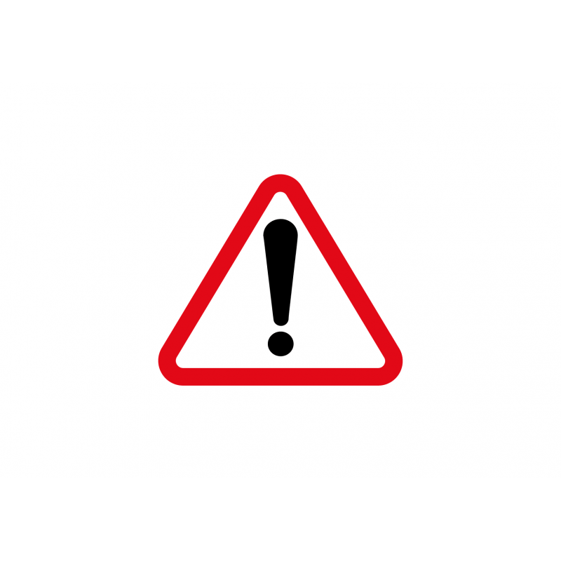 Pictogramme Attention Sticker Rouge autocollant