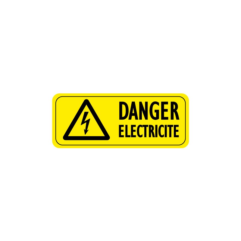 Sticker Danger Electricité, Attention électricité