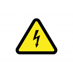 Pictogramme électricité Danger Sticker Autocollant Attention électricité