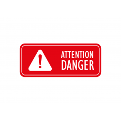 Attention danger pictogramme sticker autocollant