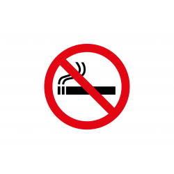Interdit de fumer, cigarette interdite sticker autocollant
