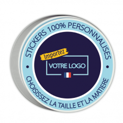 stickers 100% personnalisés avec votre logo