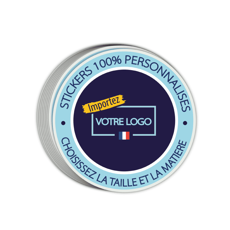 stickers 100% personnalisés avec votre logo