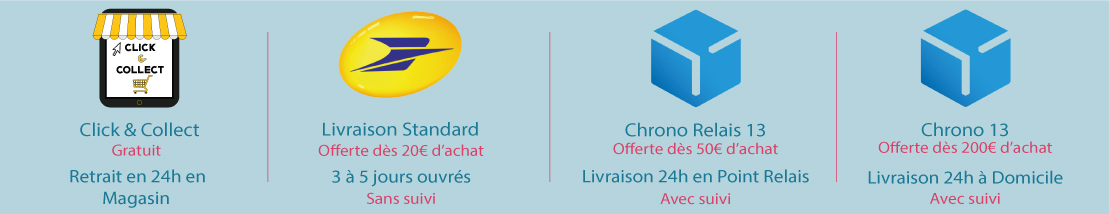 Nos modes de livraison Nos modes de livraison